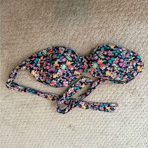 Aerie Floral Strapless Bikini Top - Multicolor